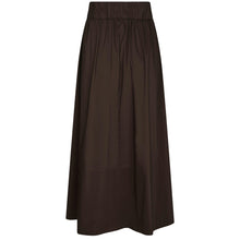 Indlæs billede til gallerivisning NEO NOIR Yara Poplin Skirt Chocolate