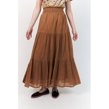 Indlæs billede til gallerivisning LOLLYS LAUNDRY Diamond Maxi Skirt Camel
