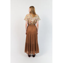 Indlæs billede til gallerivisning LOLLYS LAUNDRY Diamond Maxi Skirt Camel
