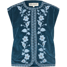 Indlæs billede til gallerivisning LOLLYS LAUNDRY Bin Vest Sl Blue
