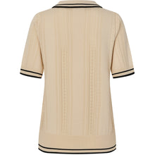 Indlæs billede til gallerivisning LOLLYS LAUNDRY Andrea Polo Knit S/S Creme
