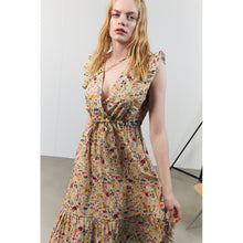 Indlæs billede til gallerivisning LOLLYS LAUNDRY Samo Midi Dress SL Flower Print
