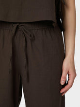 Indlæs billede til gallerivisning NEO NOIR Sonar Linen Pants Dark Brown
