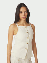 Indlæs billede til gallerivisning NEO NOIR Kylie Structure Waistcoat Off White
