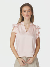 Indlæs billede til gallerivisning NEO NOIR Stella Heavy Sateen Blouse Light Pink
