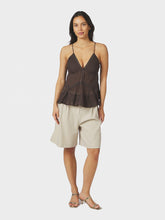 Indlæs billede til gallerivisning NEO NOIR Nika Structure Shorts Creme
