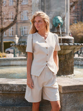 Indlæs billede til gallerivisning NEO NOIR Nika Structure Shorts Creme
