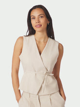 Indlæs billede til gallerivisning NEO NOIR Samara Ramie Waistcoat Natural

