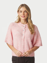 Indlæs billede til gallerivisning NEO NOIR Benuta Fluffy Knit Cardigan Pink
