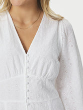 Indlæs billede til gallerivisning NEO NOIR Alto Embroidery Dress Hvid
