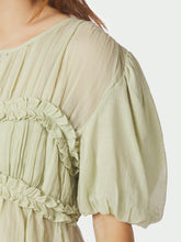 Indlæs billede til gallerivisning NEO NOIR Kiril S Voile Blouse Pistachio
