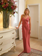 Indlæs billede til gallerivisning NEO NOIR Colly Heavy Sateen Dress Cherry Pink
