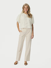 Indlæs billede til gallerivisning NEO NOIR Aisa Frilly Blouse Creme
