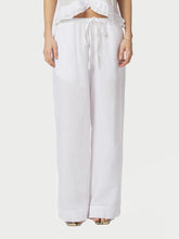Indlæs billede til gallerivisning NEO NOIR Heifa Linen Pant Hvid
