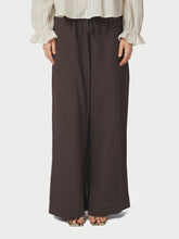Indlæs billede til gallerivisning NEO NOIR Heifa Linen Pants Dark Brown
