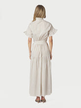 Indlæs billede til gallerivisning NEO NOIR Nellie Wide Stripe Dress Ivory
