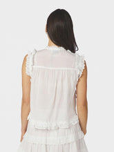 Indlæs billede til gallerivisning NEO NOIR Celia Ruffle Top Hvid
