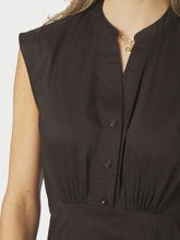 Indlæs billede til gallerivisning NEO NOIR Irena Poplin Dress Chocolate
