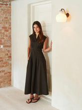 Indlæs billede til gallerivisning NEO NOIR Irena Poplin Dress Chocolate
