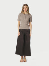 Indlæs billede til gallerivisning NEO NOIR Anais Poplin Skirt Chocolate Brown
