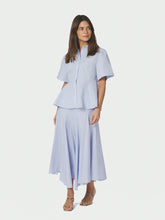 Indlæs billede til gallerivisning NEO NOIR Isabet Stripe Skirt Blue
