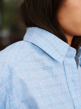 Indlæs billede til gallerivisning NEO NOIR Dalma Triple Check Shirt Light blue
