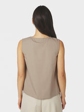 Indlæs billede til gallerivisning NEO NOIE Lasa C Poplin Top Taupe
