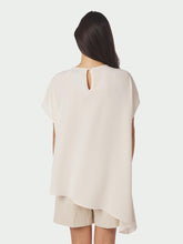 Indlæs billede til gallerivisning NEO NOIR Nerita Asymmetric Blouse Off White
