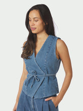 Indlæs billede til gallerivisning NEO NOIR Samara Denim Waistcoat Blue
