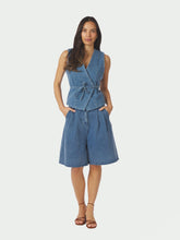 Indlæs billede til gallerivisning NEO NOIR Samara Denim Waistcoat Blue
