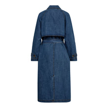 Indlæs billede til gallerivisning CO' COUTURE Delina Denim Trench Coat Navy Denim
