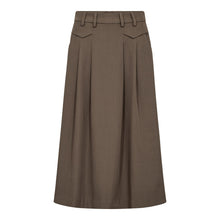 Indlæs billede til gallerivisning CO' COUTURE Luna Pocket Pleat Skirt Walnut
