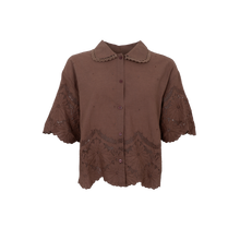Indlæs billede til gallerivisning BlACK COLOUR Bcagneta Lace Blouse Espresso
