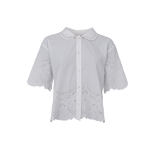 Indlæs billede til gallerivisning BLACK COLOUR Bcagneta Lace Blouse Off White
