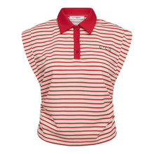 Indlæs billede til gallerivisning CO' COUTURE Norma Stripe Polo Top Flame

