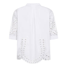 Indlæs billede til gallerivisning CO' COUTURE Poppy Emb V-Shirt Hvid
