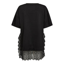 Indlæs billede til gallerivisning CO' COUTURE Larson Mix Lace Tee Sort
