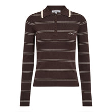 Indlæs billede til gallerivisning CO' COUTURE Lue Polo Knit Dark Brown
