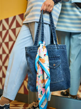 Indlæs billede til gallerivisning BLACK COLOUR Bcleeva Mini Scarf Blue Multi
