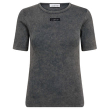 Indlæs billede til gallerivisning HAUTE L'AMITIE Vintage Acid Rib Tee Black Acid
