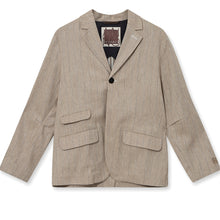Indlæs billede til gallerivisning HEYANNO Humble Herringbone Blazer Iced Coffee
