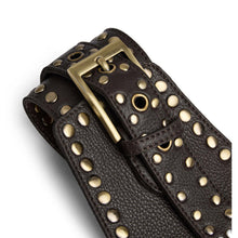 Indlæs billede til gallerivisning DEPECHE 17198 Studded Waist Belt Mocca
