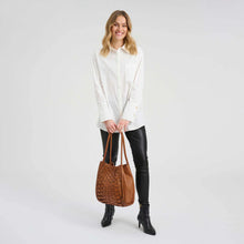 Indlæs billede til gallerivisning DEPECHE 16852 Warsaw Shopper Vintage Cognac
