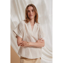 Indlæs billede til gallerivisning HEARTMADE Tavis Blouse Khaki Stripe
