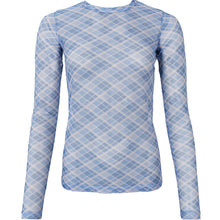 Indlæs billede til gallerivisning BLACK COLOUR Bcanne Mesh Blouse Blue Check
