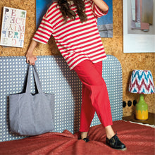 Indlæs billede til gallerivisning BLACK COLOUR Bcbeate Barrel Pant Red
