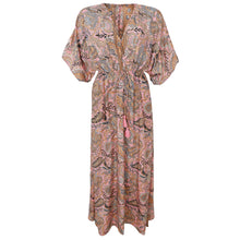 Indlæs billede til gallerivisning BLACK COLOUR Bcluna Long V-Dress Imperial Rose
