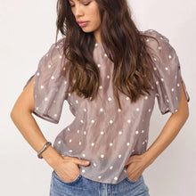 Indlæs billede til gallerivisning CO' COUTURE DitaCC Dot SS Blouse Mink
