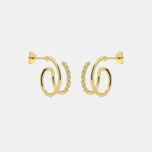 Indlæs billede til gallerivisning AND COPENHAGEN Shiny Double Swirl Hoops
