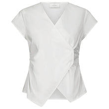 Indlæs billede til gallerivisning NEO NOIR Fidi Poplin Top Hvid
